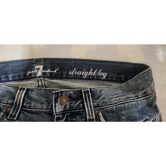 7 For All Mankind Womens Jeans Straight Leg Size 27 NEW NWT Made In USA Vintage - Picture 4 of 7
